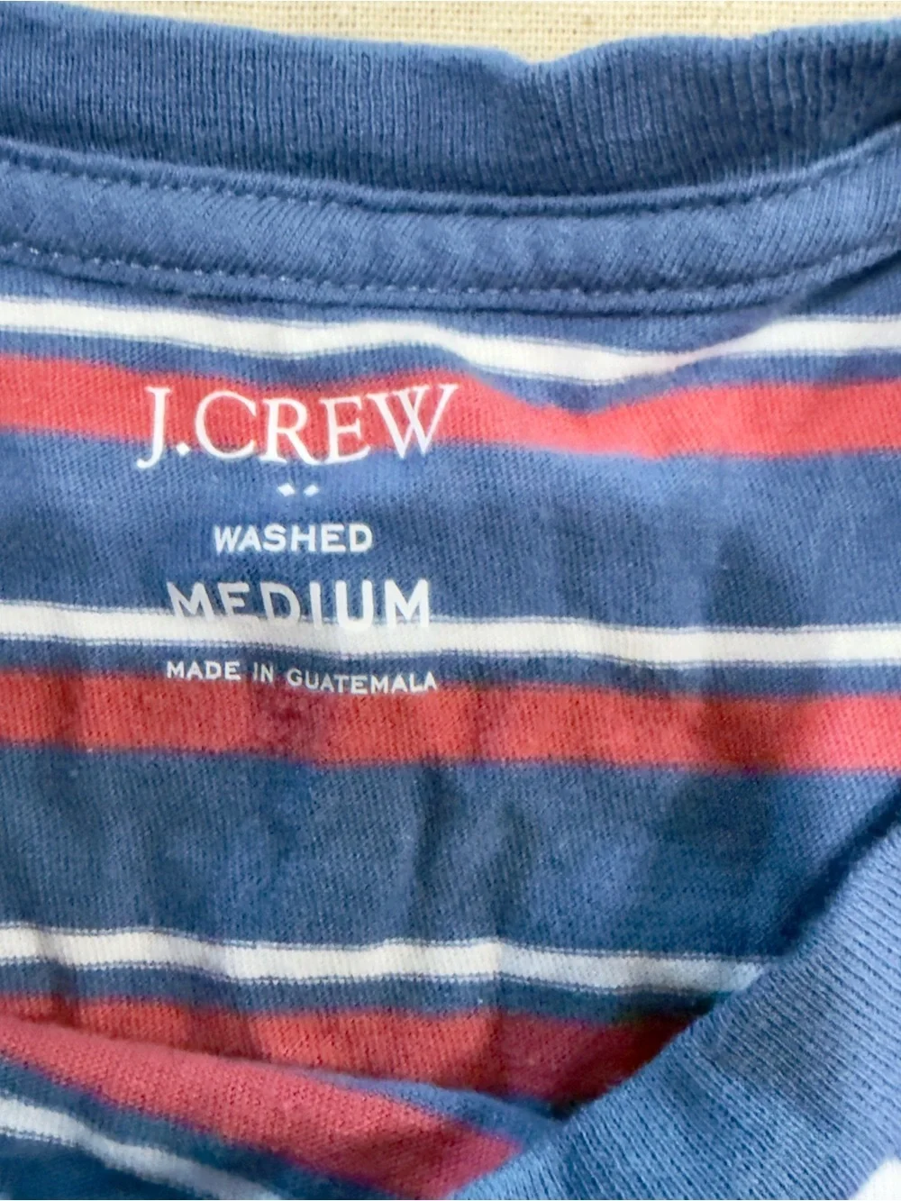 J.Crew Striped Red, White & Blue Shirt
